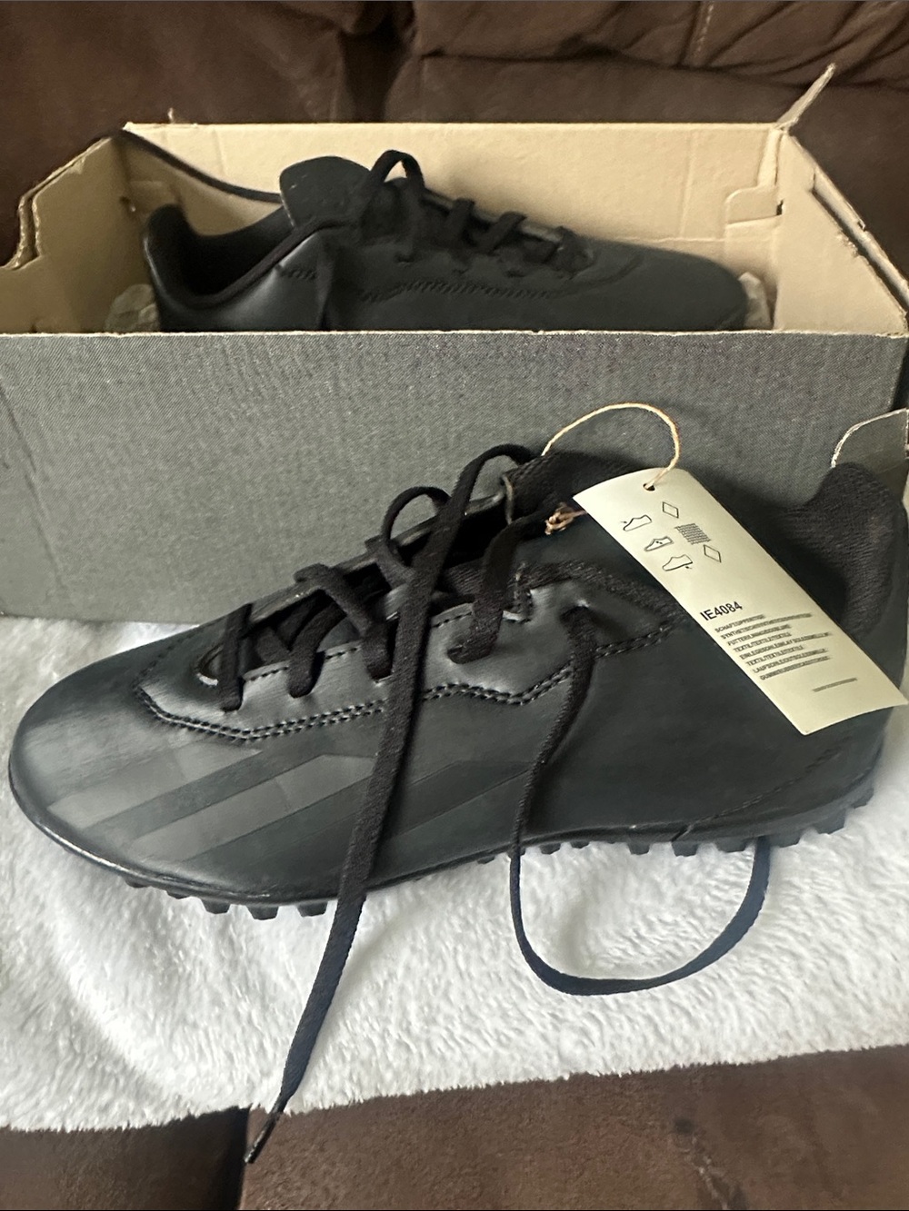 adidas Men’s Black Low-Profile Turf Cleats